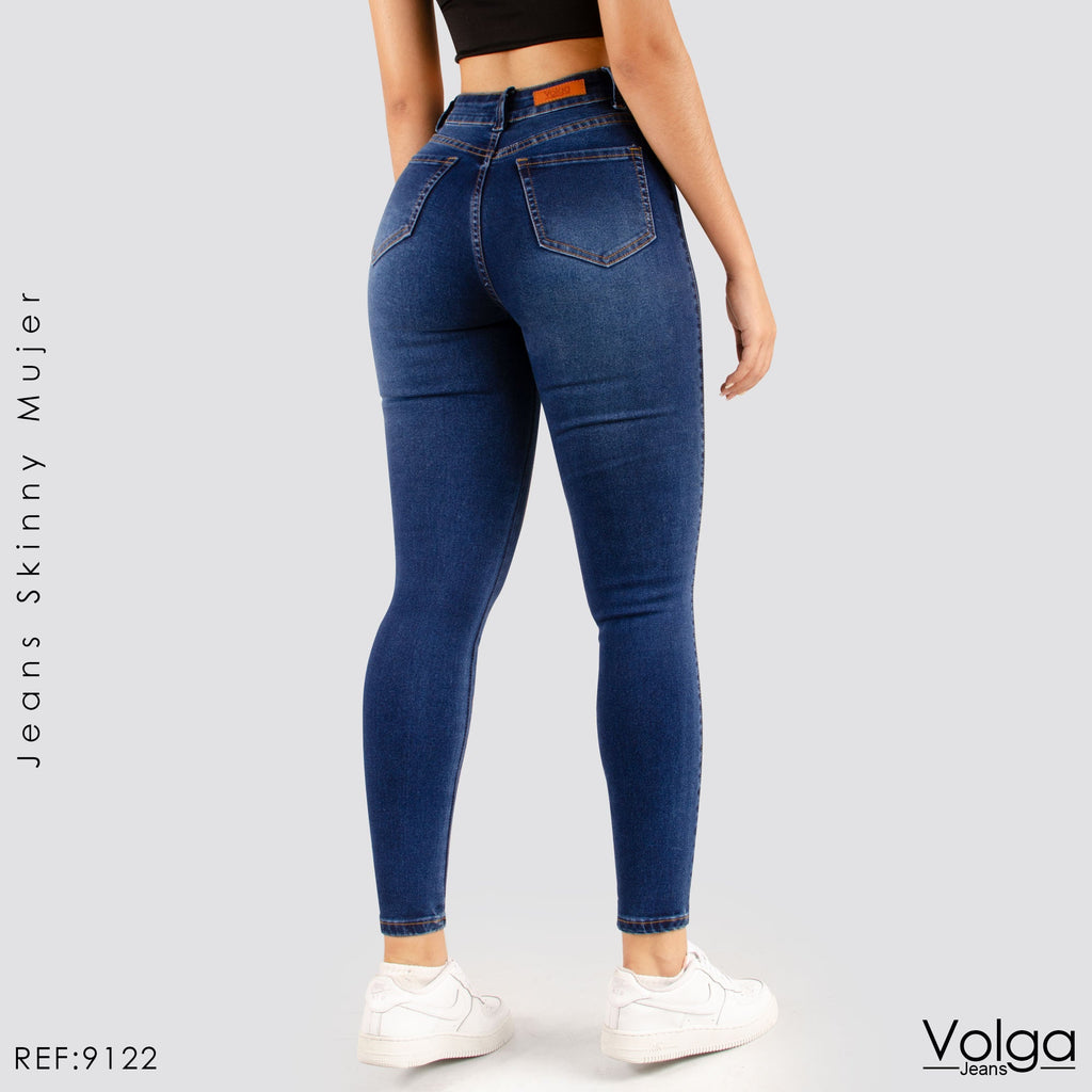 JEANS MUJER SKINNY TIRO ALTO 9122