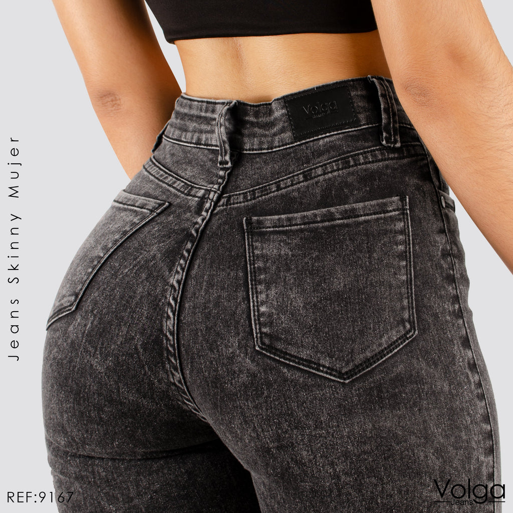 JEANS MUJER SKINNY TIRO ALTO 9167