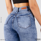 JEANS MUJER SKINNY TIRO ALTO 9175