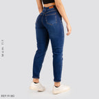JEANS MUJER MOM TIRO ALTO 9180