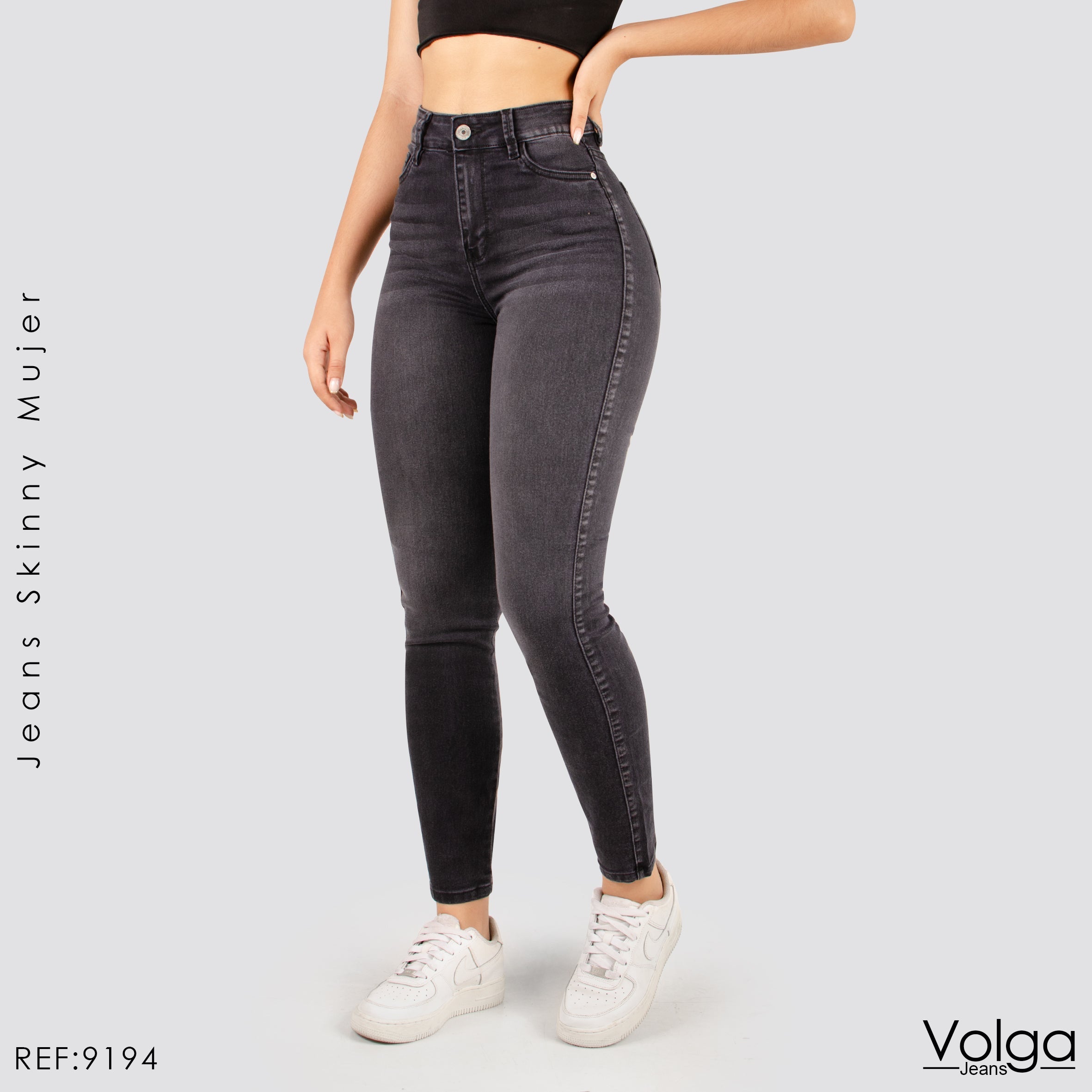 JEANS MUJER SKINNY TIRO ALTO 9194