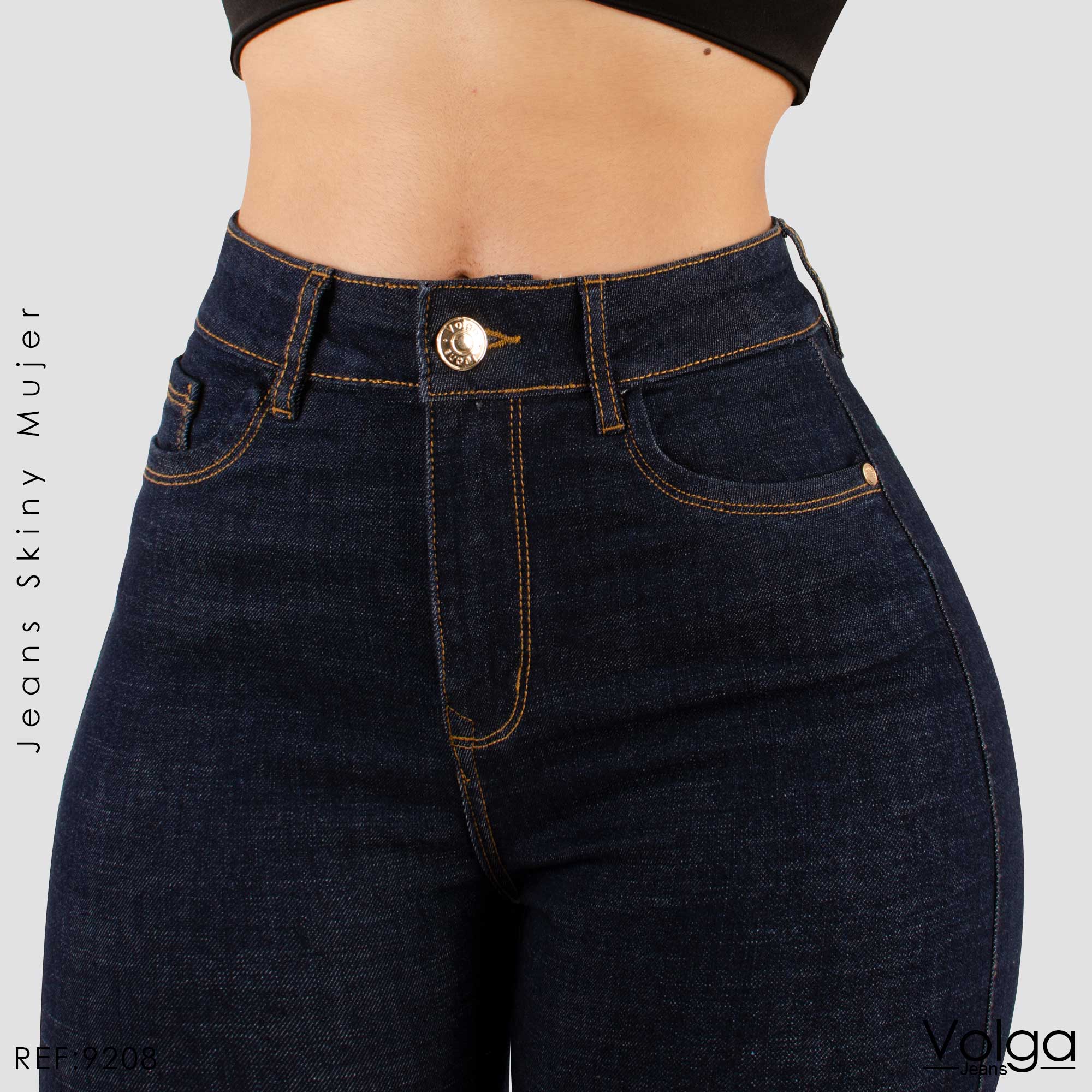 JEANS MUJER SKINNY TIRO ALTO 9208