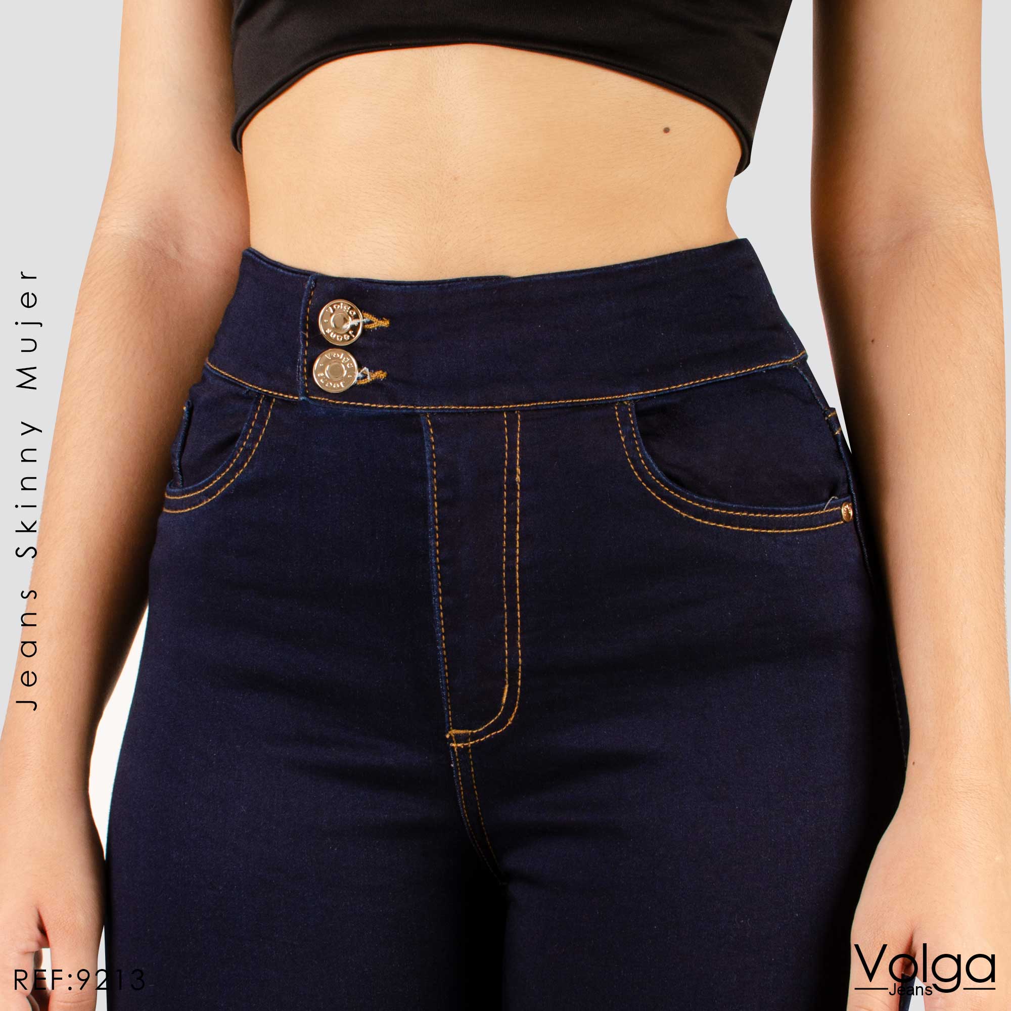 JEANS MUJER SKINNY TIRO ALTO 9213