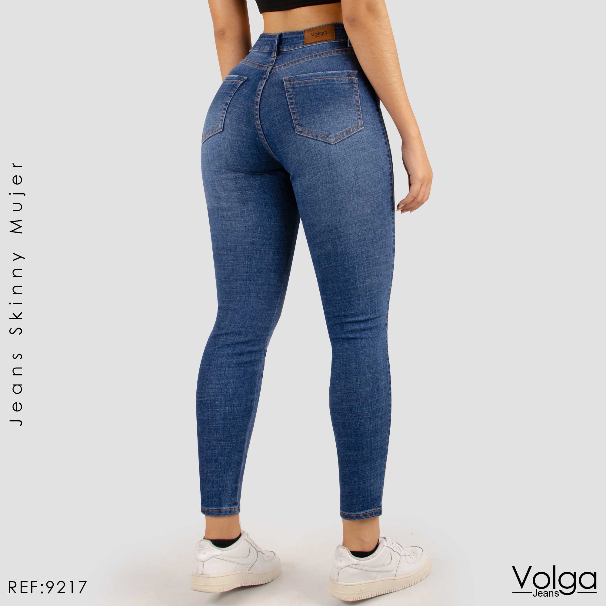JEANS MUJER SKINNY TIRO ALTO 9217