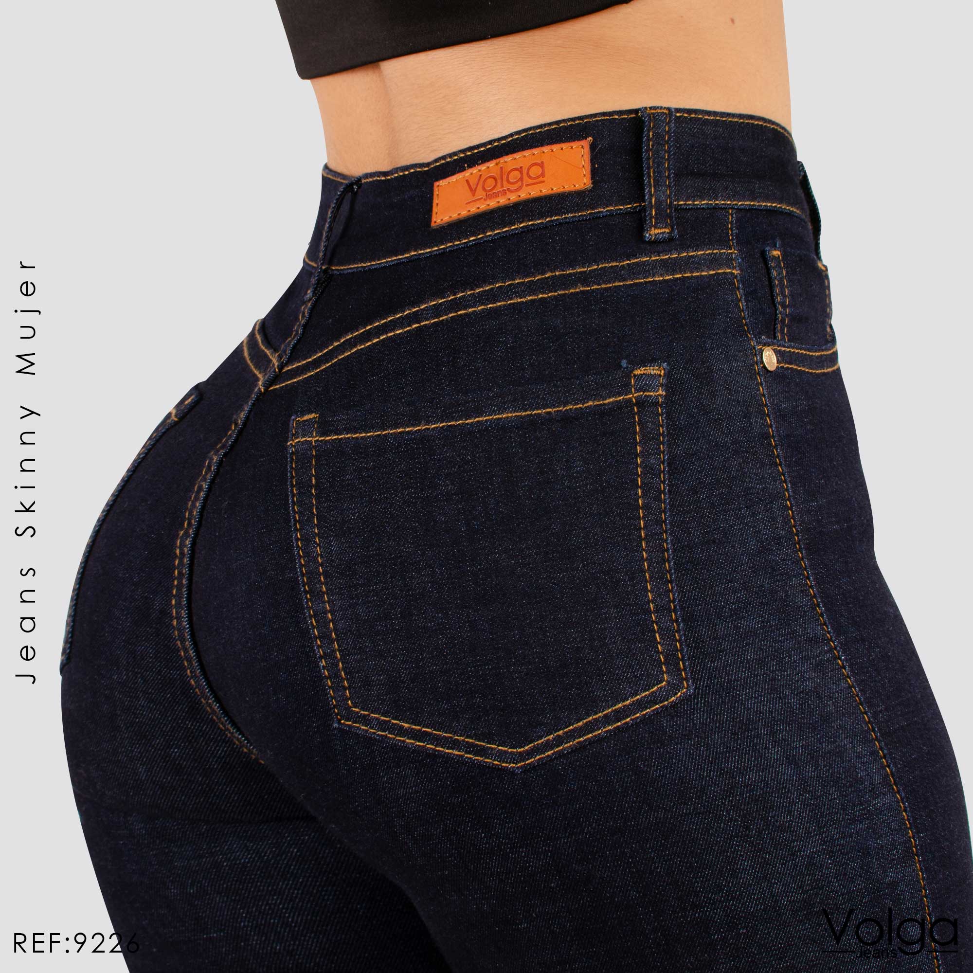 JEANS MUJER SKINNY TIRO ALTO 9226