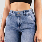 JEANS MUJER MOM FIT TIRO ALTO 9227