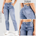 JEANS MUJER MOM FIT TIRO ALTO 9227