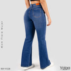 JEANS MUJER BOTA ANCHA TIRO ALTO 9228