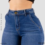 JEANS MUJER BOTA ANCHA TIRO ALTO 9228