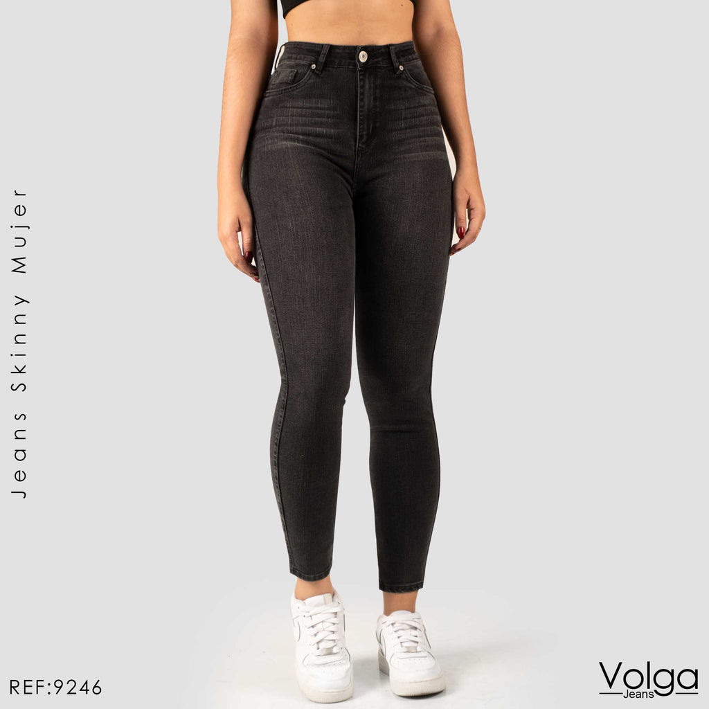 JEANS MUJER SKINNY TIRO ALTO 9246
