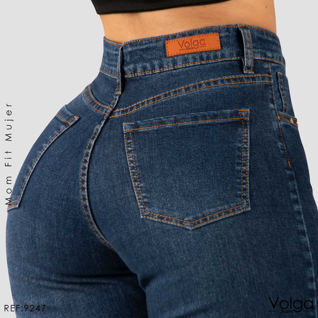 JEANS MUJER MOM FIT TIRO ALTO 9247