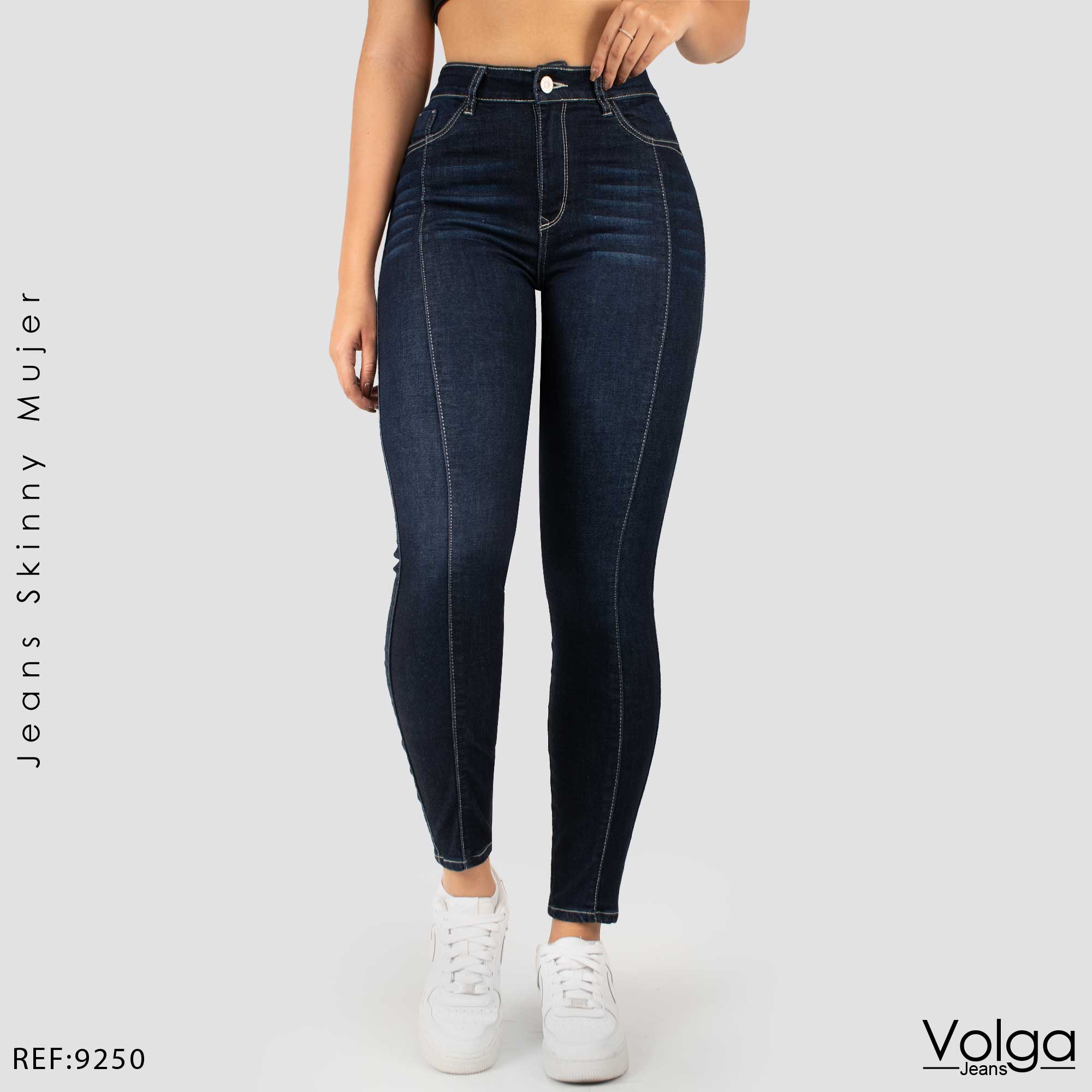 JEANS MUJER SKINNY TIRO ALTO 9250
