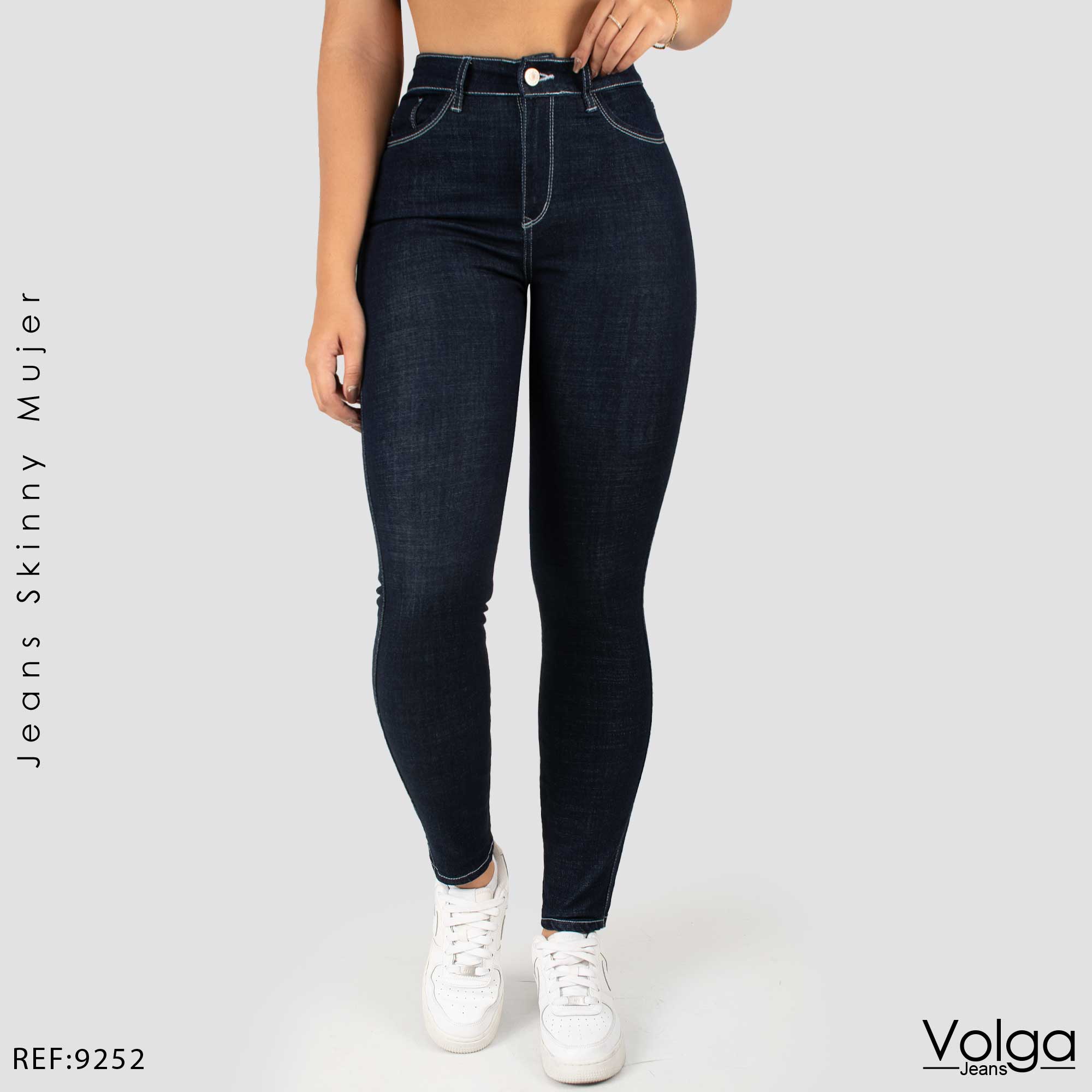 JEANS MUJER SKINNY TIRO ALTO 9252