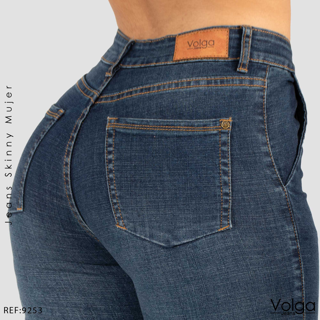 JEANS MUJER SKINNY TIRO ALTO 9253