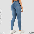 JEANS MUJER SKINNY TIRO ALTO 9255