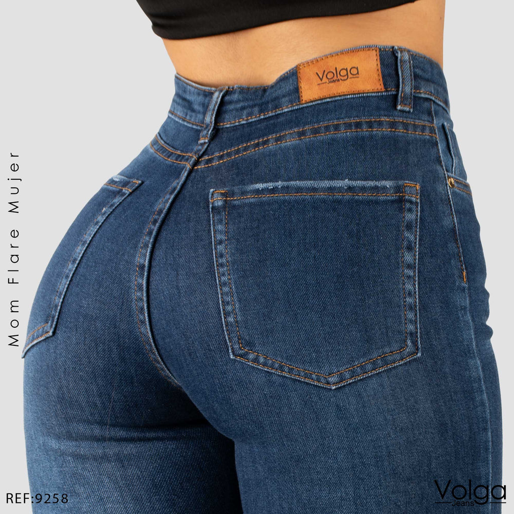 JEANS MUJER BOTA ANCHA TIRO ALTO 9258