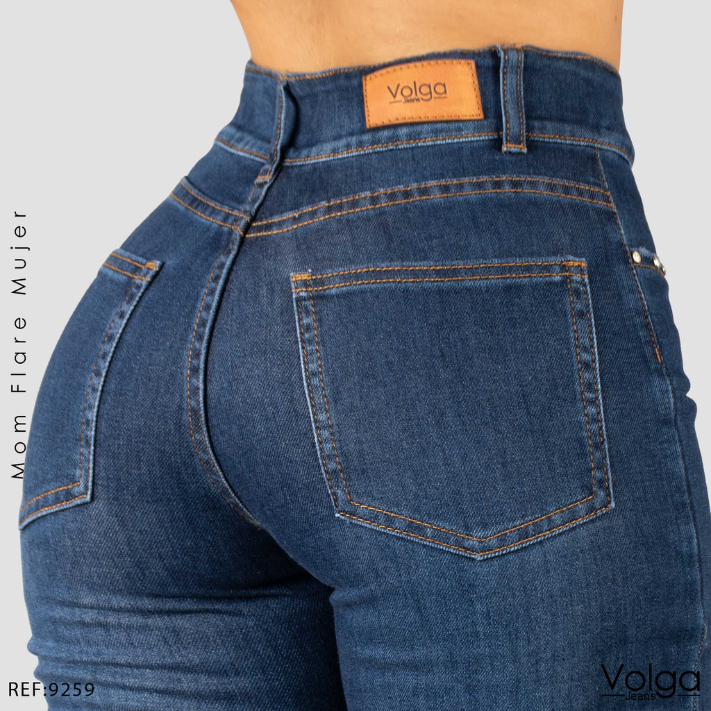 JEANS MUJER BOTA ANCHA TIRO ALTO 9259