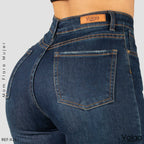 JEANS MUJER BOTA ANCHA TIRO ALTO 9261
