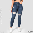 JEANS MUJER SKINNY TIRO ALTO 9269