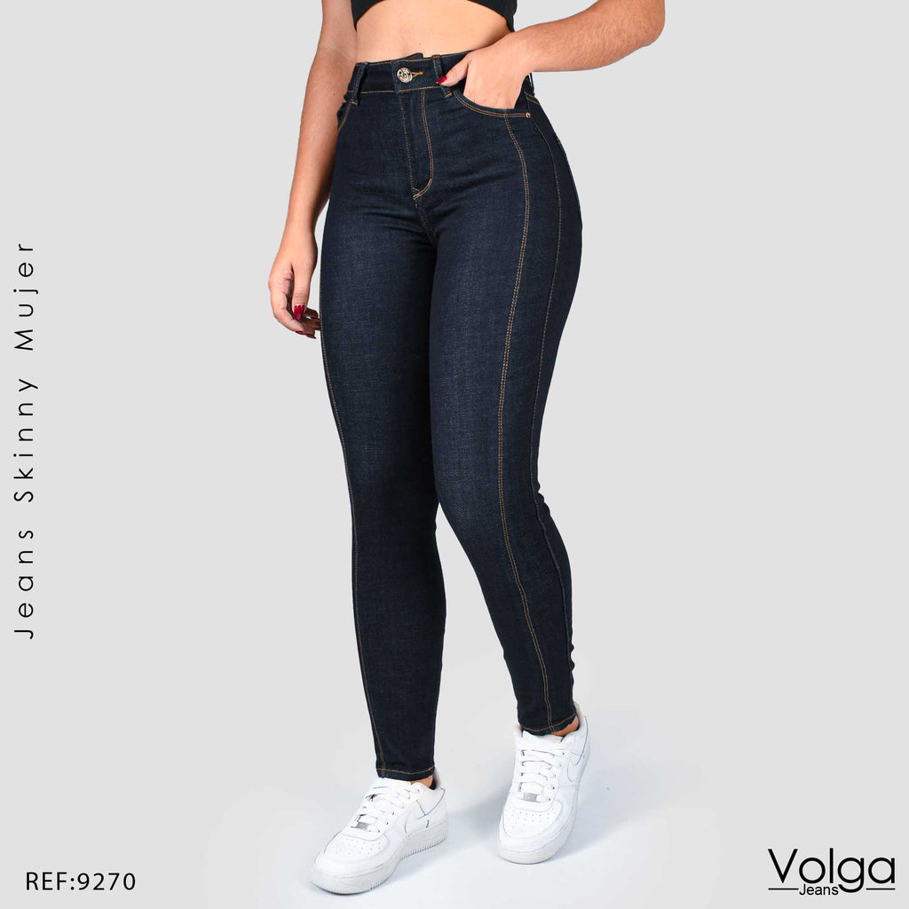 JEANS MUJER SKINNY TIRO ALTO 9270
