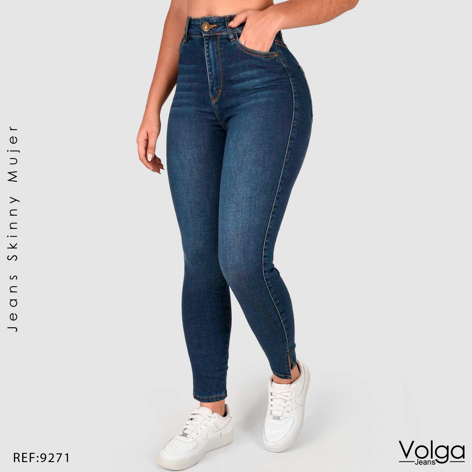 JEANS MUJER SKINNY TIRO ALTO 9271