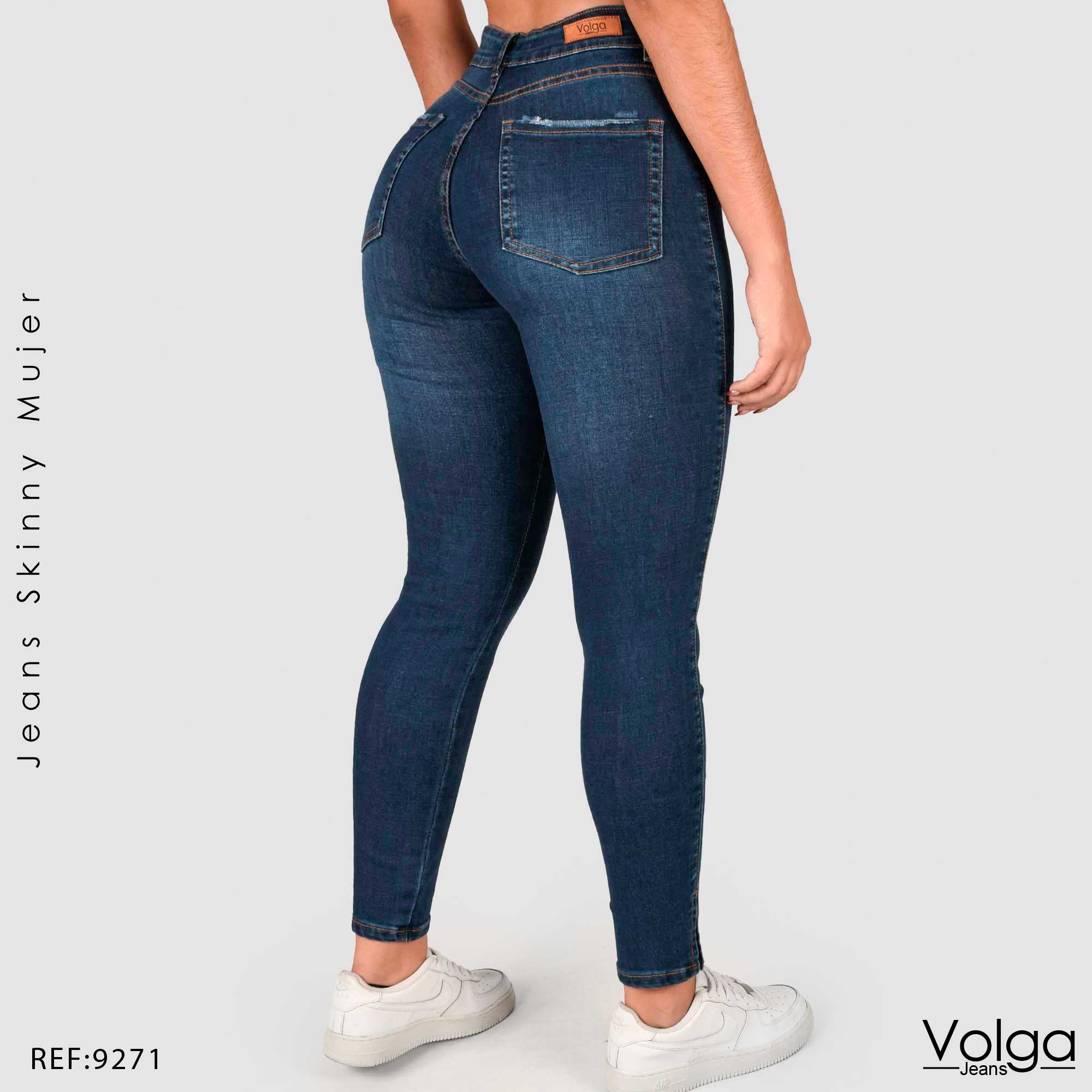 JEANS MUJER SKINNY TIRO ALTO 9271