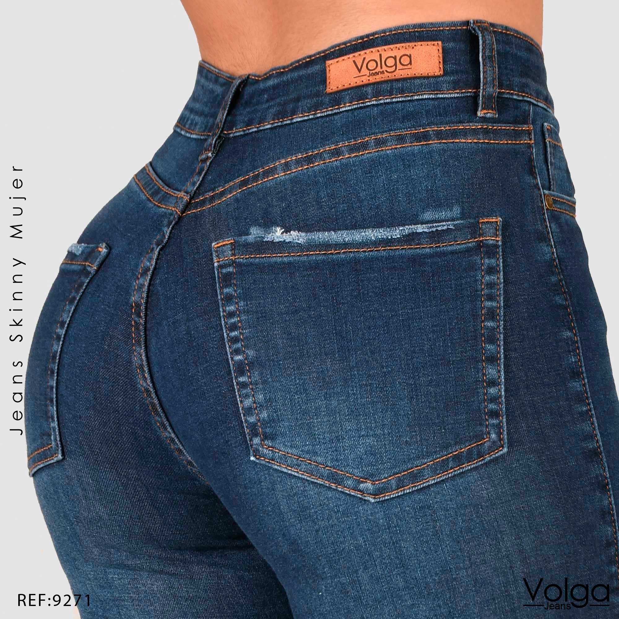 JEANS MUJER SKINNY TIRO ALTO 9271