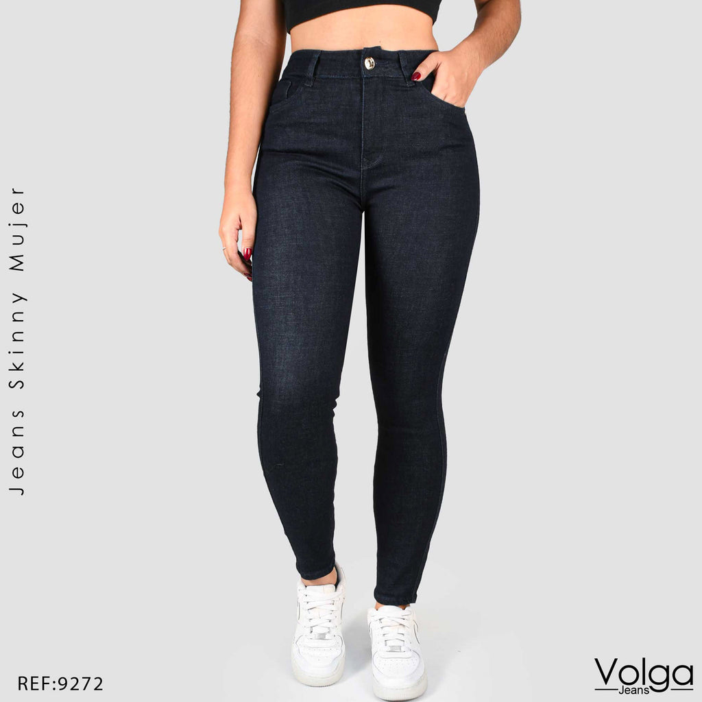 JEANS MUJER SKINNY TIRO ALTO 9272