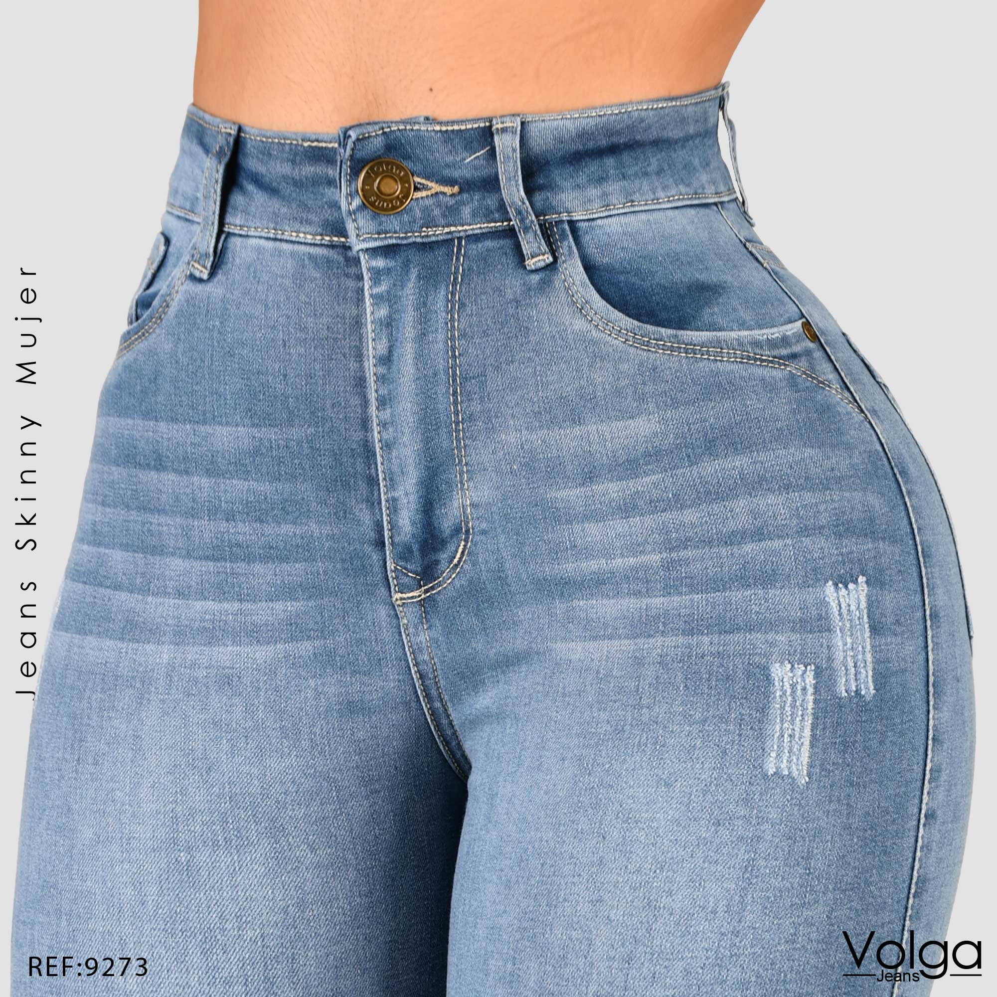 JEANS MUJER SKINNY TIRO ALTO 9273
