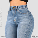 JEANS MUJER CULOTTE TIRO ALTO 9279