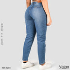 JEANS MUJER MOM FIT TIRO ALTO 9280
