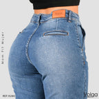 JEANS MUJER MOM FIT TIRO ALTO 9280
