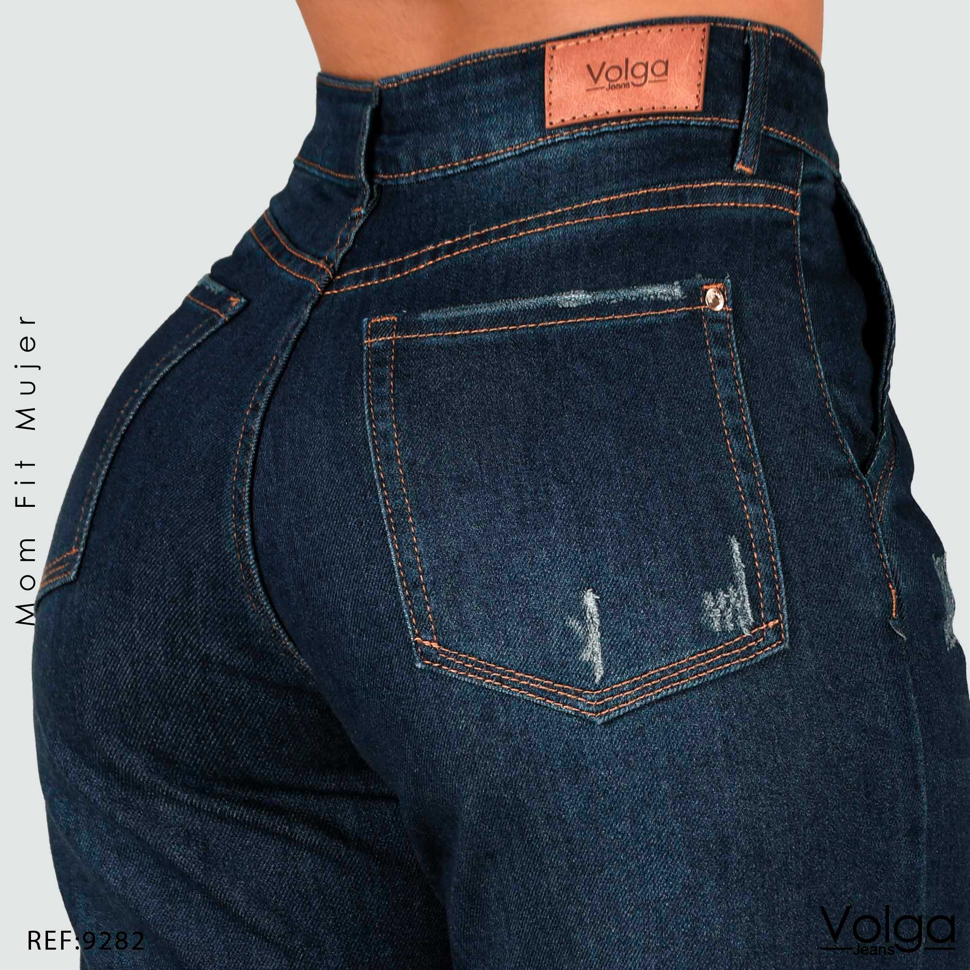 JEANS MUJER MOM FIT TIRO ALTO 9282