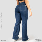JEANS MUJER BOTA ANCHA TIRO ALTO 9283