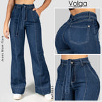 JEANS MUJER BOTA ANCHA TIRO ALTO 9283