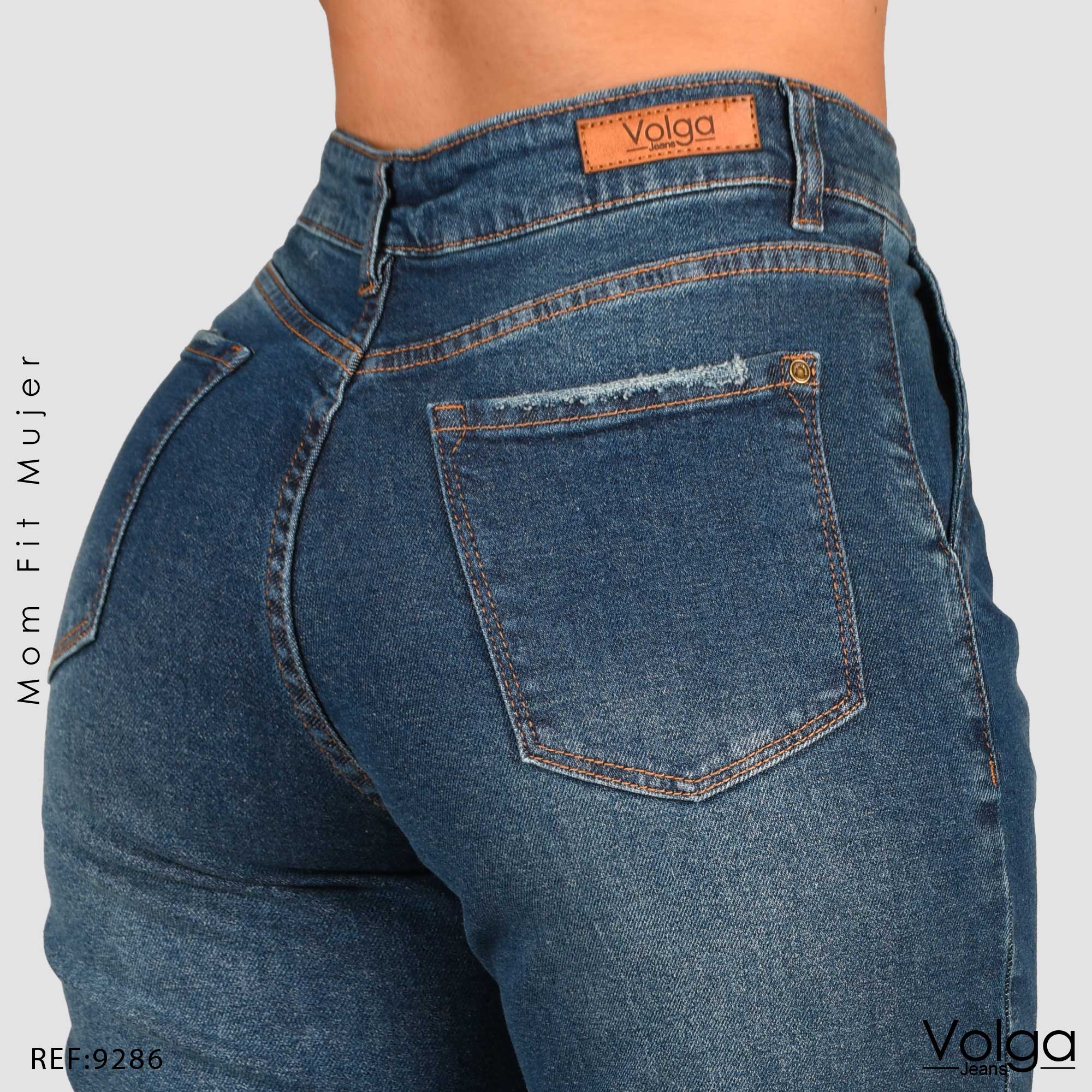 JEANS MUJER MOM FIT TIRO ALTO 9286